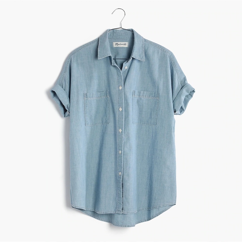 Madewell Chambray Courier Shirt in Buckley Wash